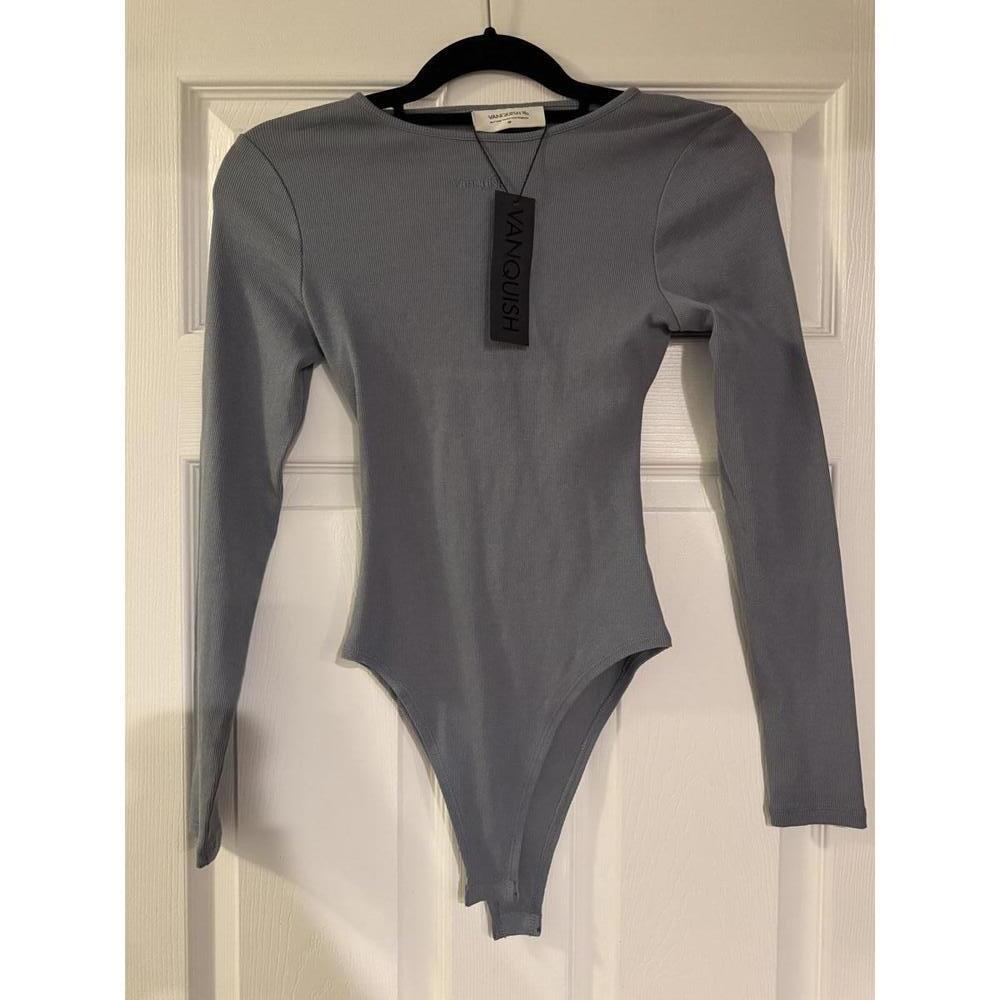 NWT Vanquish Long Sleeve Bodysuit with Open Back Size M
